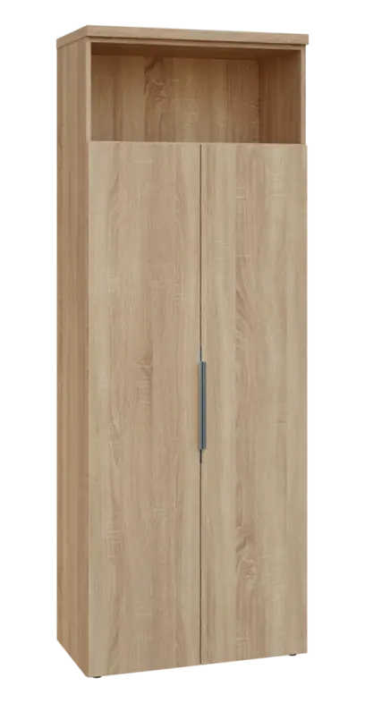 SIN 6 - 82DN kancelářská skříň, 2-dveřová/nika, 2170x800x400, dub bardolino